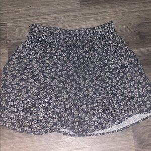 floral mini skirt